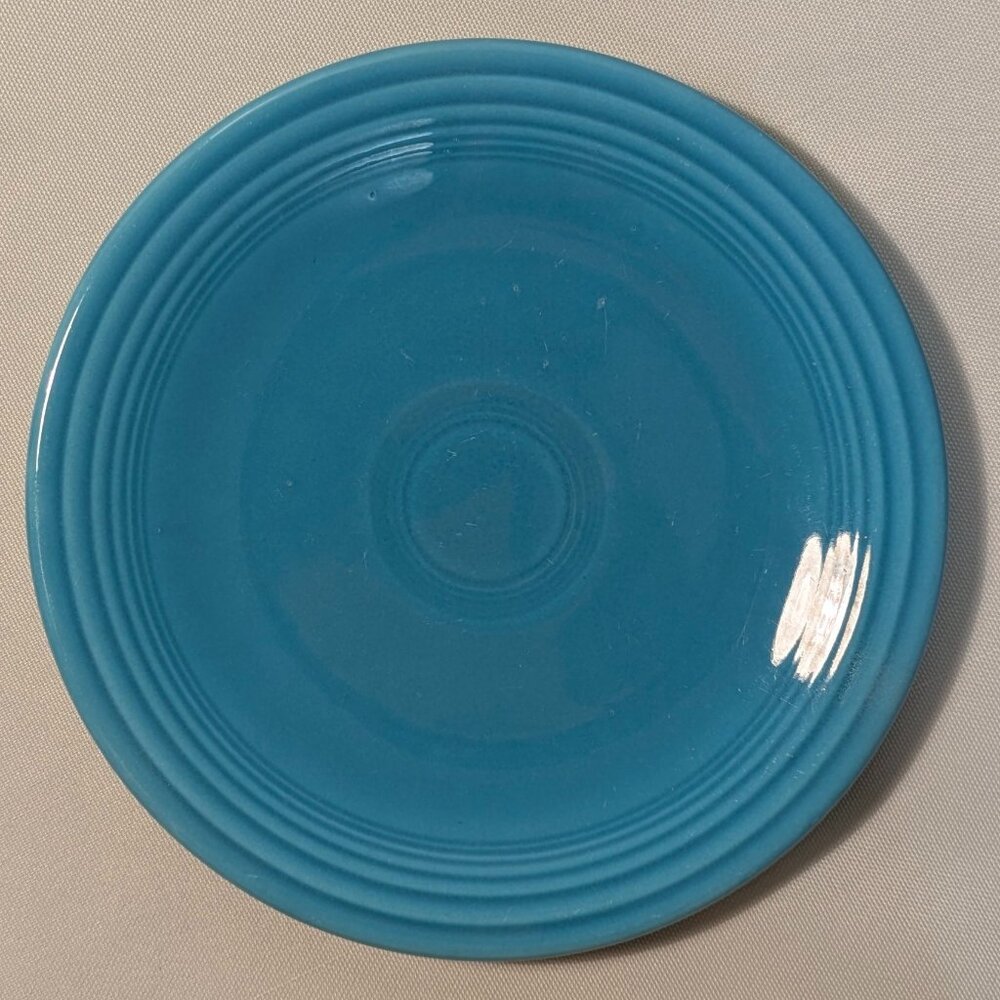 Vintage Fiesta Turquoise 6" Bread and Butter Plate, Homer Laughlin 1936-1969